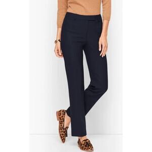 NWT Talbots Wool Blend Bi-Stretch Straight Dress Pants Sz 10 Minimalist Corpcore